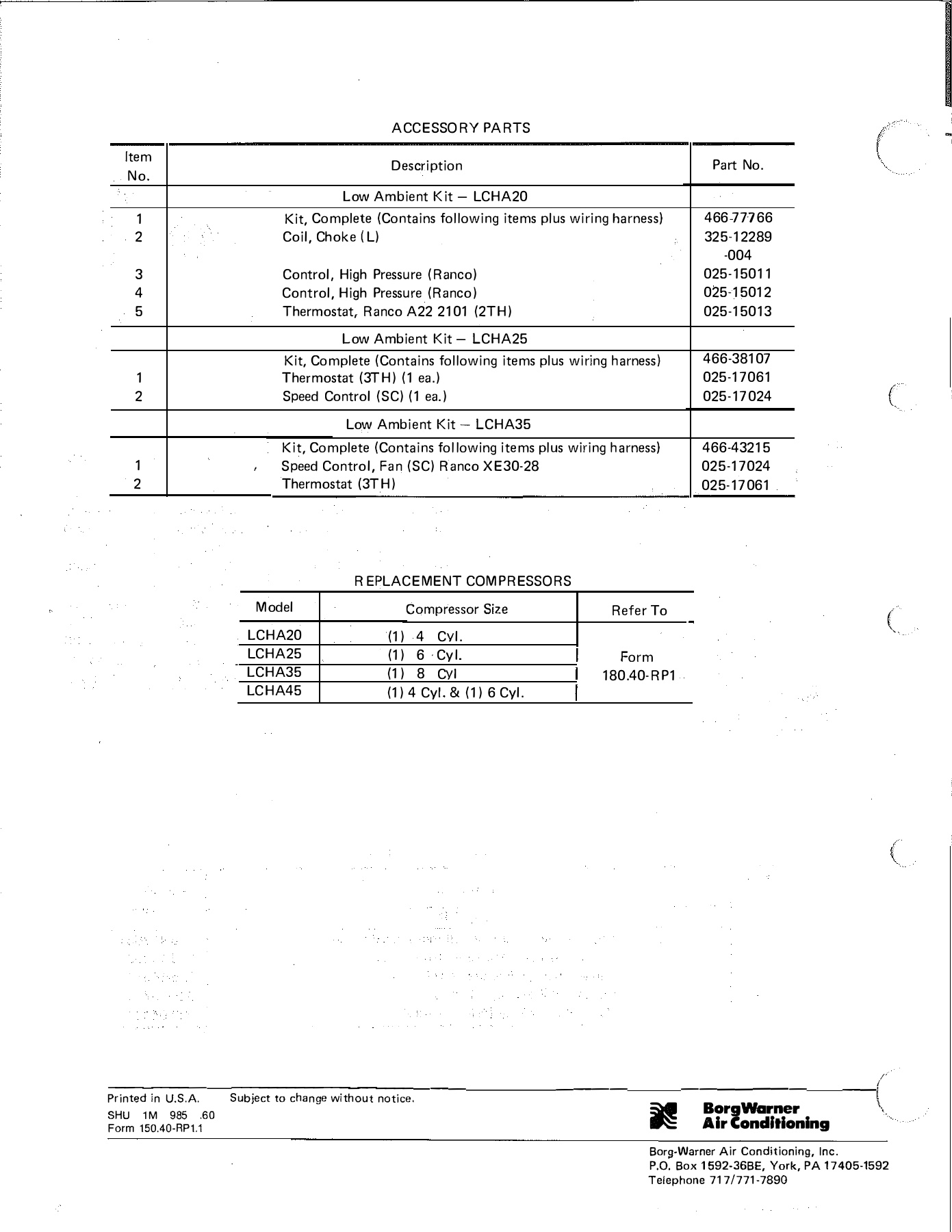 York - Catalog 150-40-RP1-1 - Page 0019