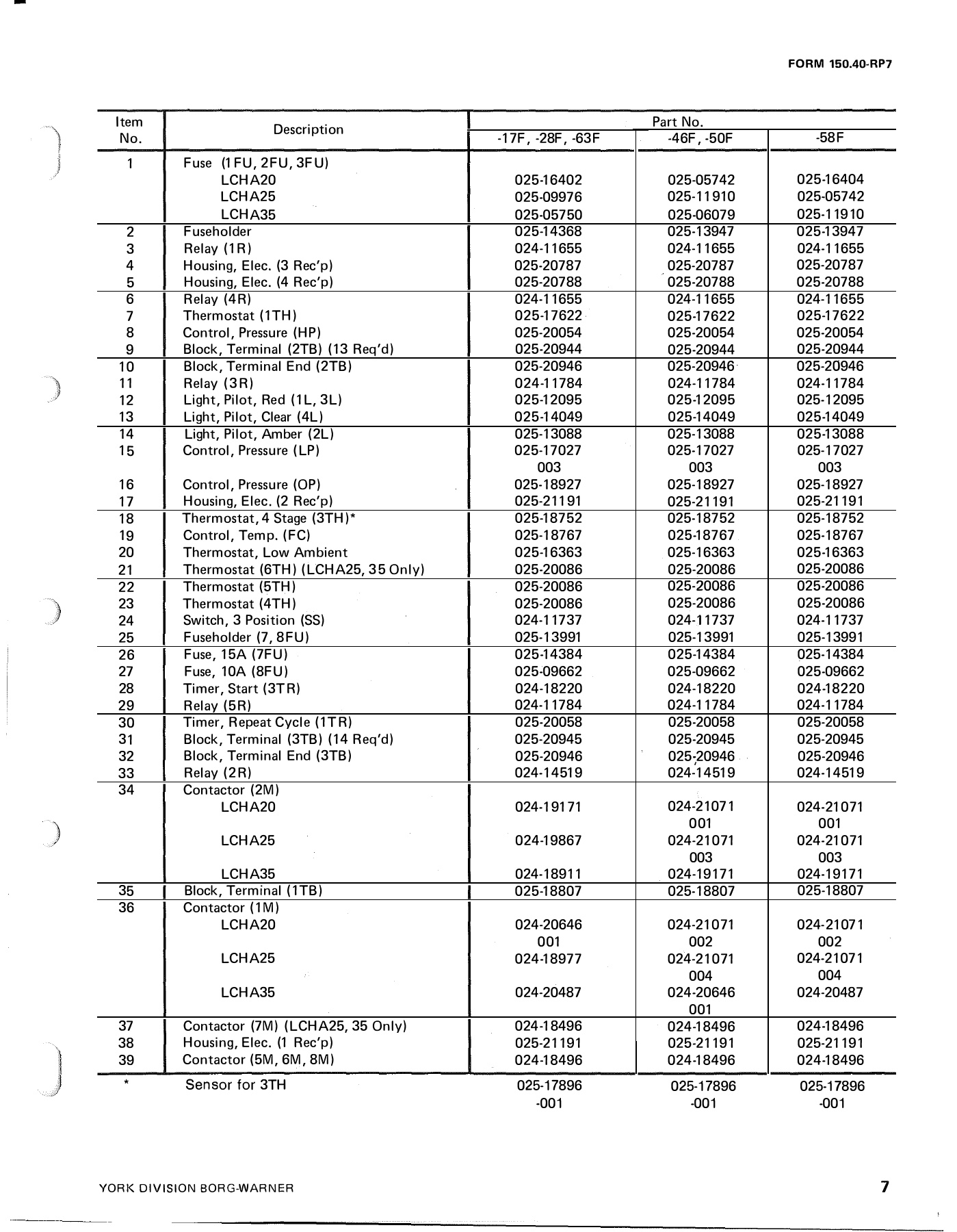 York - Catalog 150-40-RP7 - Page 0006