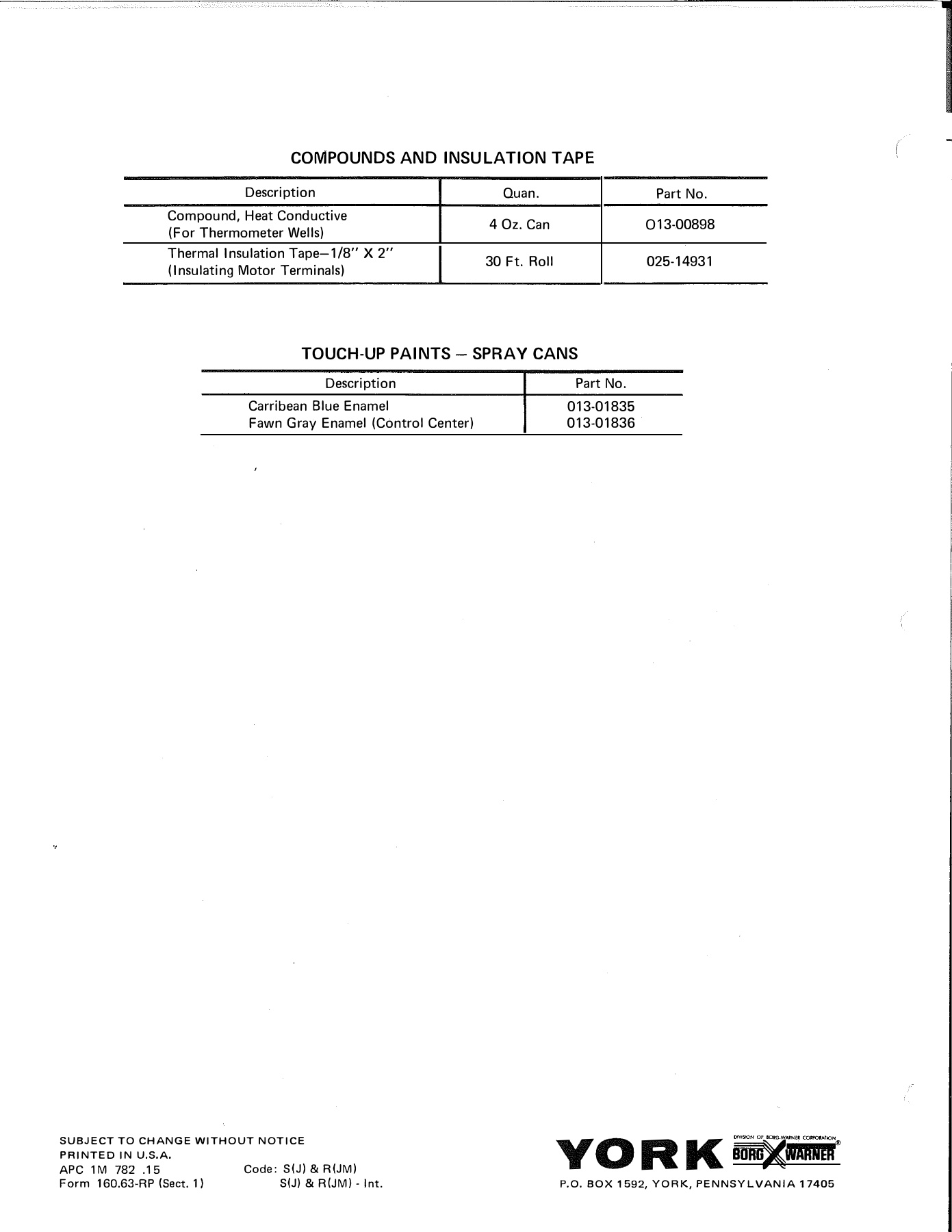 York - Catalog 160-63-RP-SECT-1 - Page 0005