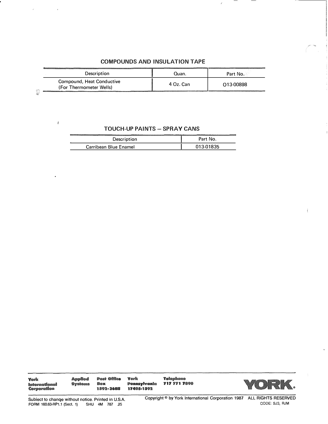 York - Catalog 160-63-RP1-1-SEC-1 - Page 0005