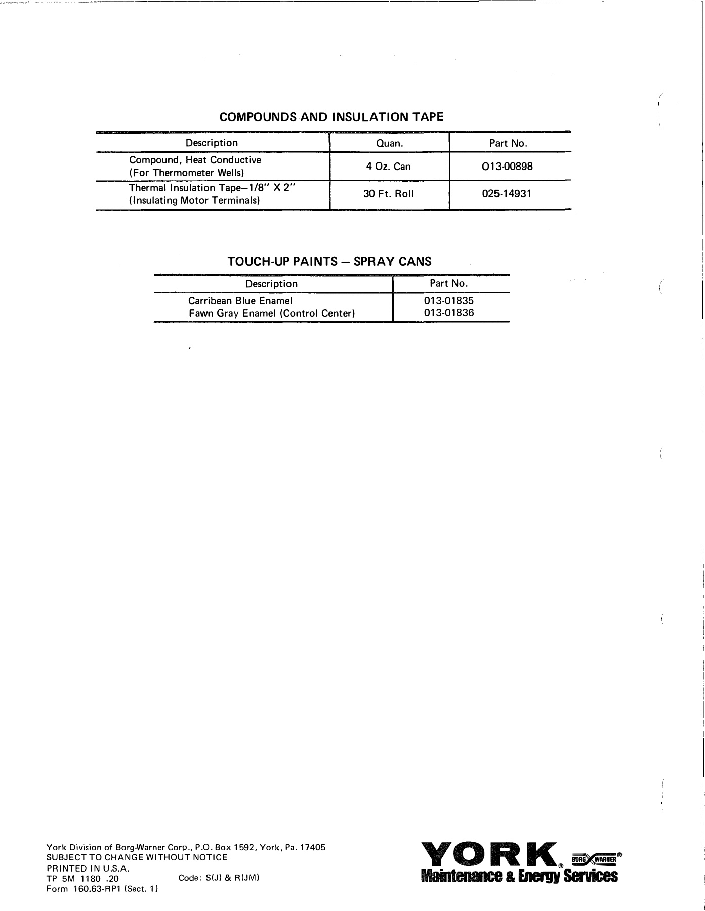 York - Catalog 160-63-RP1-SECT-1 - Page 0005