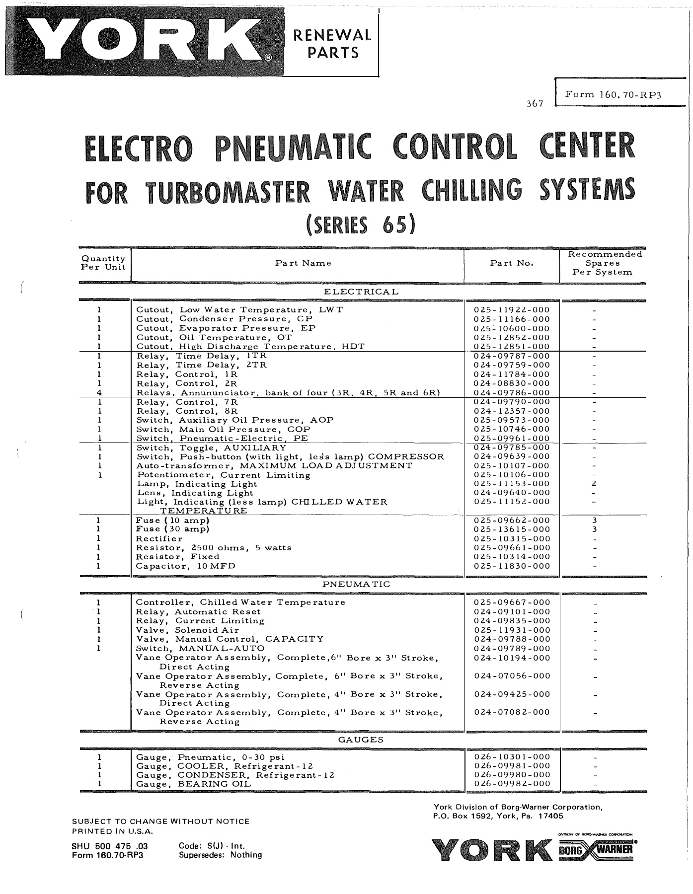 York - Catalog 160-70-RP3 - Page 0000