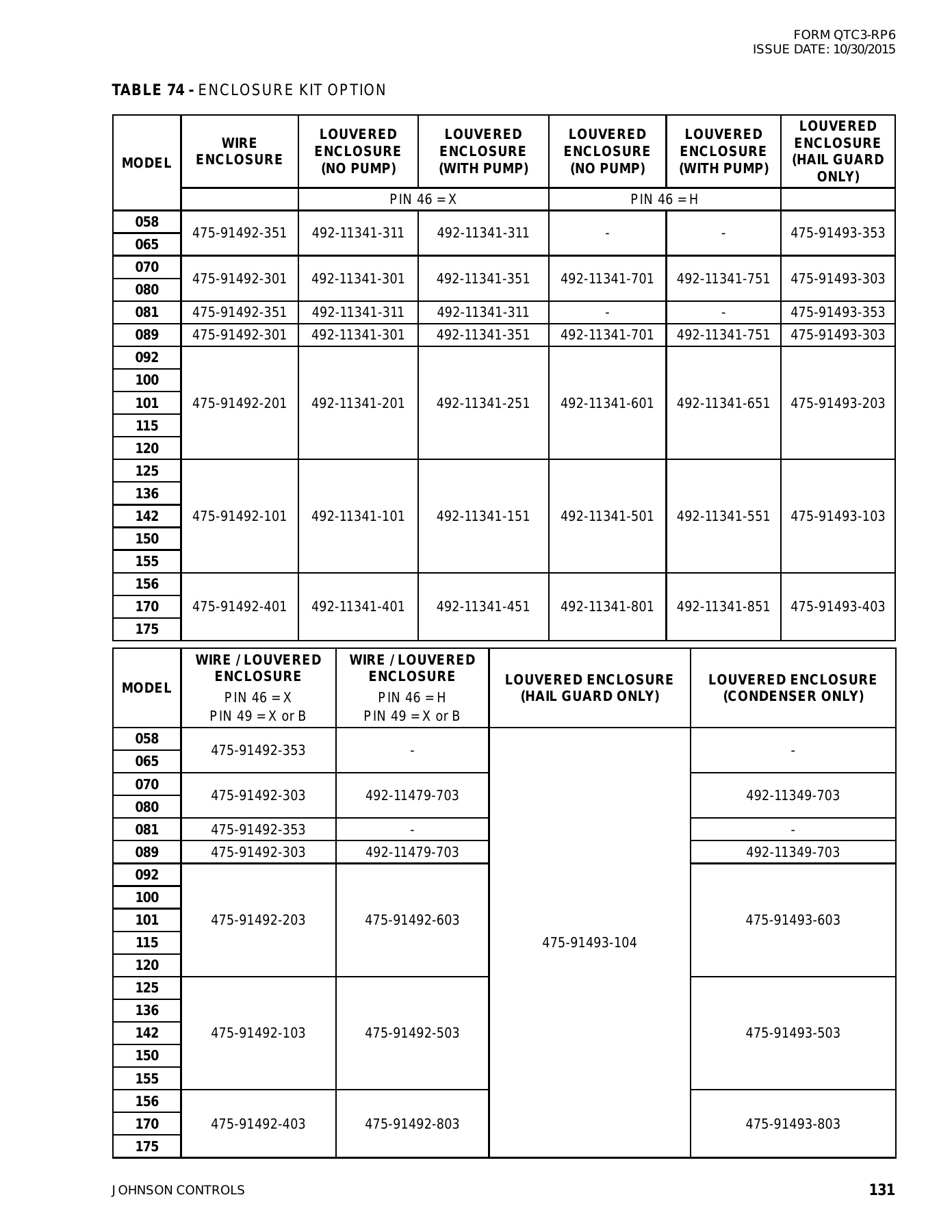 York - Catalog QTC3-RP6 - Page 0130